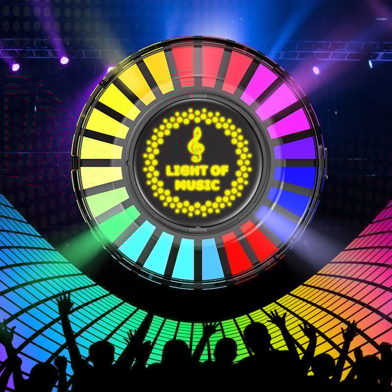 šCar RGB LED Rhythm Ambience Light with Voice Control