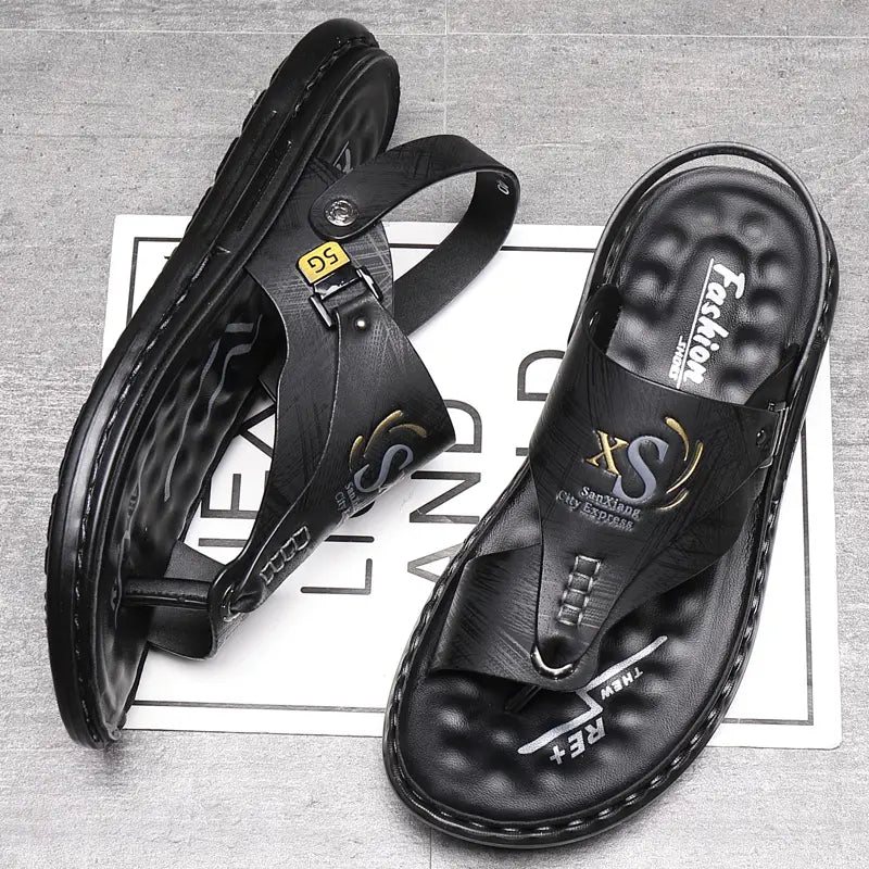 Sandalias planas elegantes e informales para exteriores de verano para hombre con 49 % de descuento