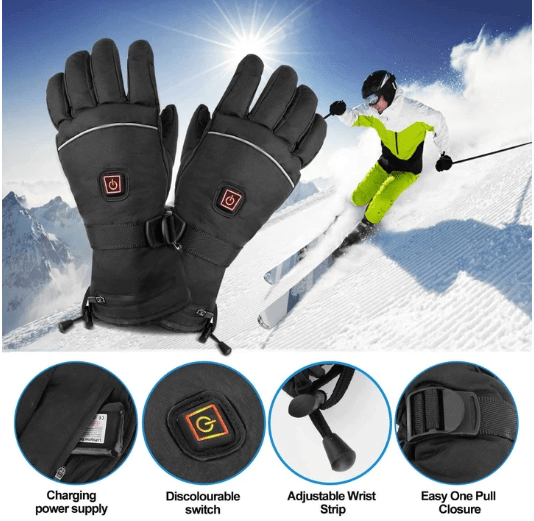 Promoción navideña: 49 % de descuento. Guantes de nieve premium con aislamiento térmico y calefacción.