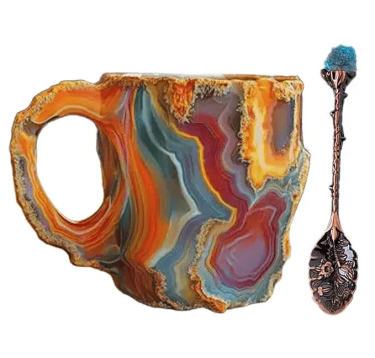 š Last day 49% OFF -2024 New Mineral Crystal Coffee Mugs