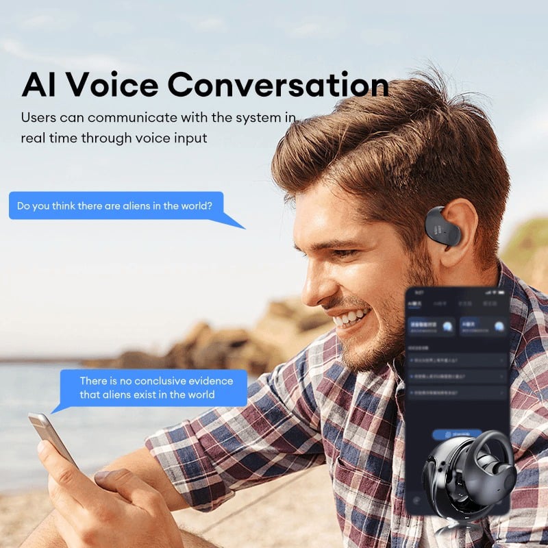 Último día 50% de descuento🎁 Auriculares inalámbricos de traducción Bluetooth T2x Pro