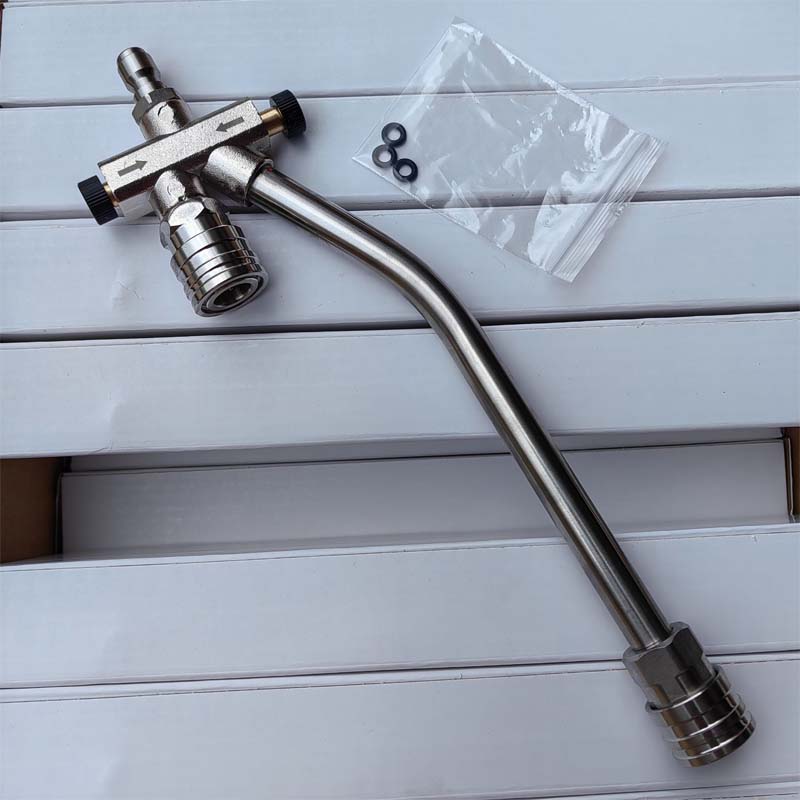 Cañón de espuma para hidrolavadora de uso diario con conector doble