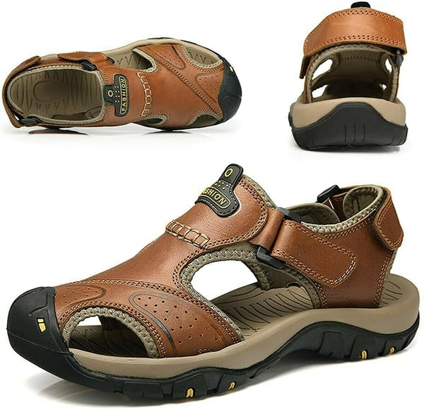 On This Week Sale off 50%π₯ Men's Outdoor Leather Orthopedic Summer Sandals