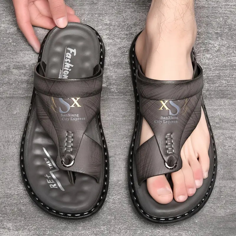 Sandalias planas elegantes e informales para exteriores de verano para hombre con 49 % de descuento