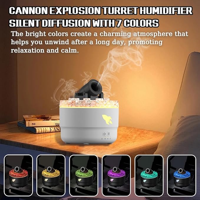 🎄Último día 45% de descuento🎁 Humidificador aromático Light Up Spaces™ Cannon Blast