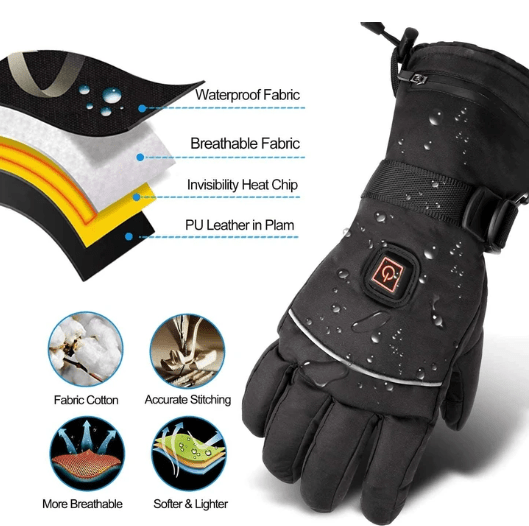 Promoción navideña: 49 % de descuento. Guantes de nieve premium con aislamiento térmico y calefacción.