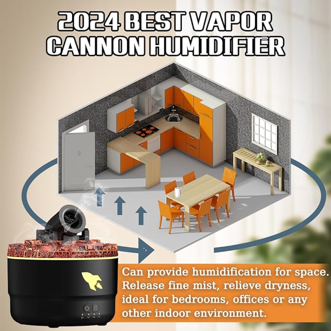 🎄Último día 45% de descuento🎁 Humidificador aromático Light Up Spaces™ Cannon Blast