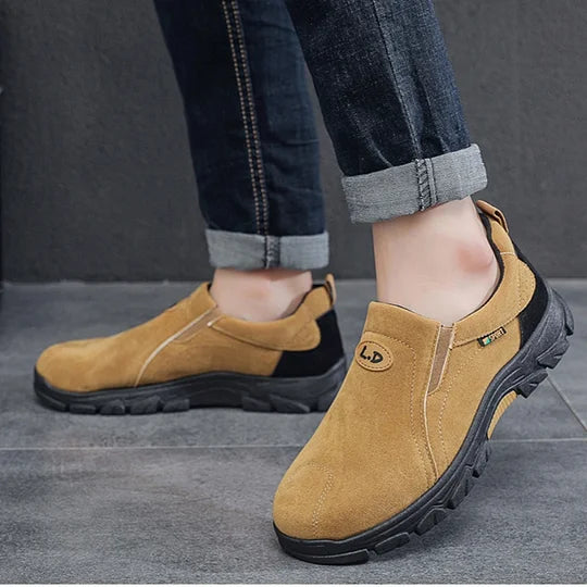 On This Week Sale Off 70%๐ Men's Orthopedic Ankle Support Wide Toe Arch Support Slip-On Loafers Shoes