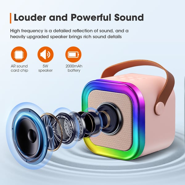 HOT Trending - 45% OFF🔥Mini Karaoke Machine for Kids with Wireless Microphones