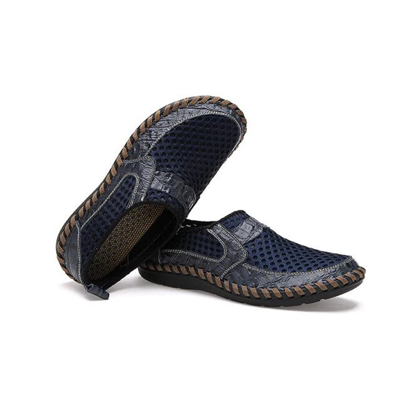 Early Summer Sale 49%π₯ Mens' Summer Slip-on Shoes, Breathable Mesh Leather Loafers