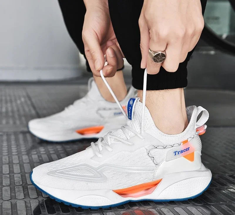 Zapatillas deportivas ligeras y transpirables para hombre para tenis, running y actividades al aire libre.
