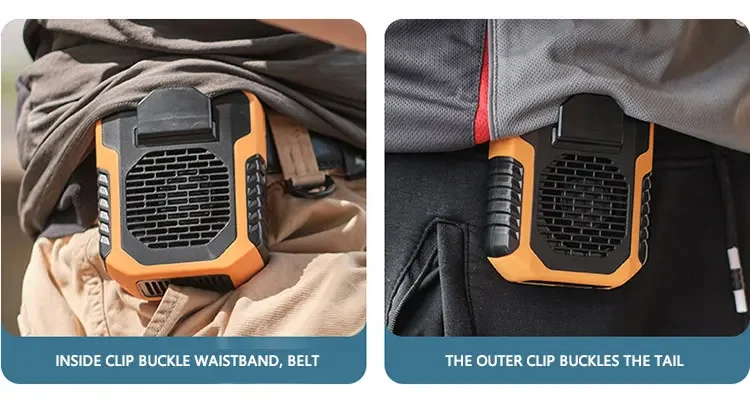Summer Sale 50% Offš„ 2025 Smart AI Long-lasting Battery Powerful Portable Waist Clip Fan, Wearable Hanging Neck Fan