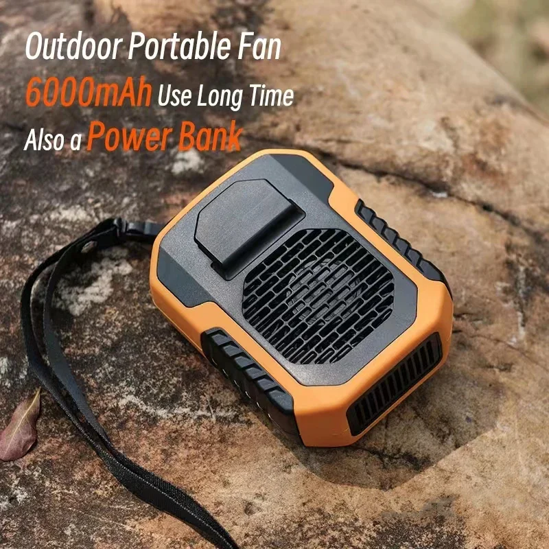 Summer Sale 50% Offš„ 2025 Smart AI Long-lasting Battery Powerful Portable Waist Clip Fan, Wearable Hanging Neck Fan