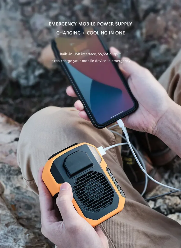 Summer Sale 50% Offš„ 2025 Smart AI Long-lasting Battery Powerful Portable Waist Clip Fan, Wearable Hanging Neck Fan