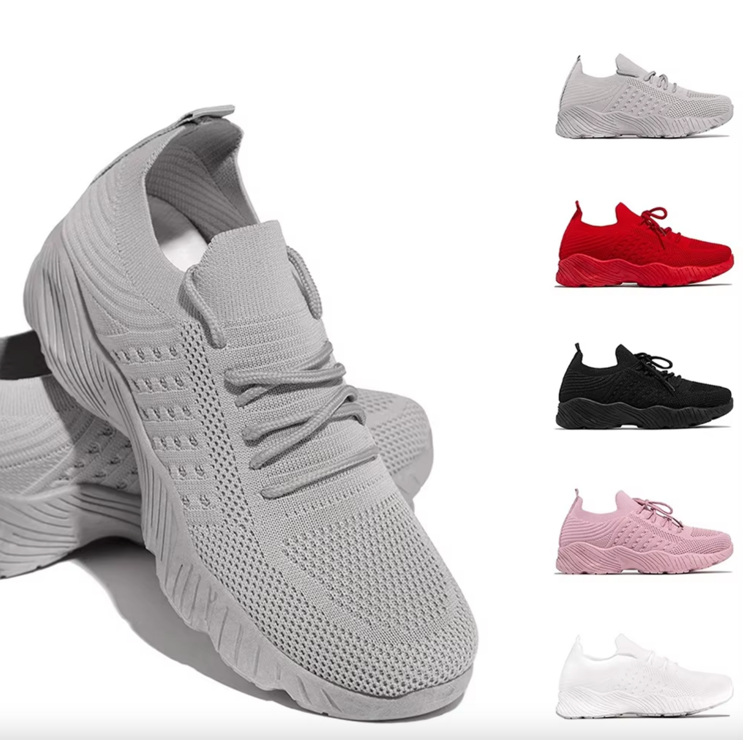 Zapatillas ortopédicas gruesas y cómodas para mujer, zapatillas transpirables para correr On-Cloud