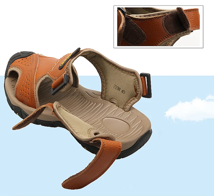 On This Week Sale off 50%π₯ Men's Outdoor Leather Orthopedic Summer Sandals