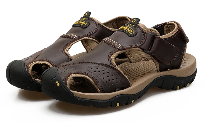 On This Week Sale off 50%π₯ Men's Outdoor Leather Orthopedic Summer Sandals