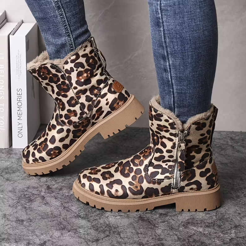 CozyStep™ Orthopedic Fur-Lined Ankle Boots for Fall & Winter
