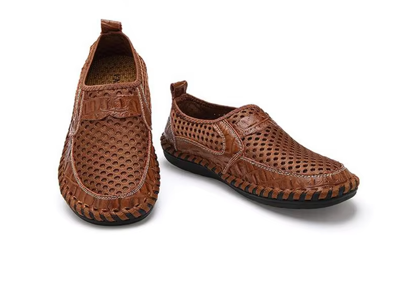 Early Summer Sale 49%π₯ Mens' Summer Slip-on Shoes, Breathable Mesh Leather Loafers