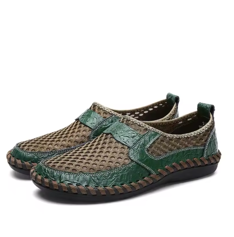 Early Summer Sale 49%π₯ Mens' Summer Slip-on Shoes, Breathable Mesh Leather Loafers