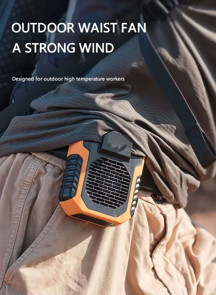 Summer Sale 50% Offš„ 2025 Smart AI Long-lasting Battery Powerful Portable Waist Clip Fan, Wearable Hanging Neck Fan