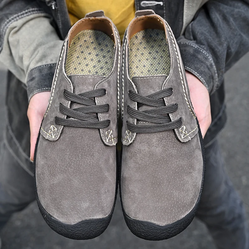 Summer Promotion 49% Off💝 Men's Premium Suede Orthopedic Walking Shoes - Breathable, Anti-Skid, All-Day Comfort