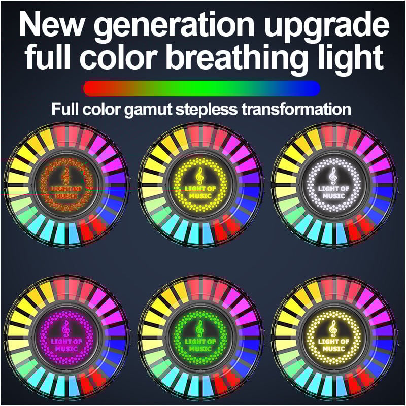 šCar RGB LED Rhythm Ambience Light with Voice Control