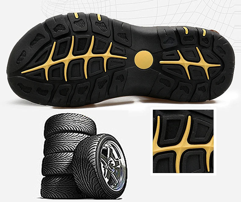On This Week Sale off 50%π₯ Men's Outdoor Leather Orthopedic Summer Sandals
