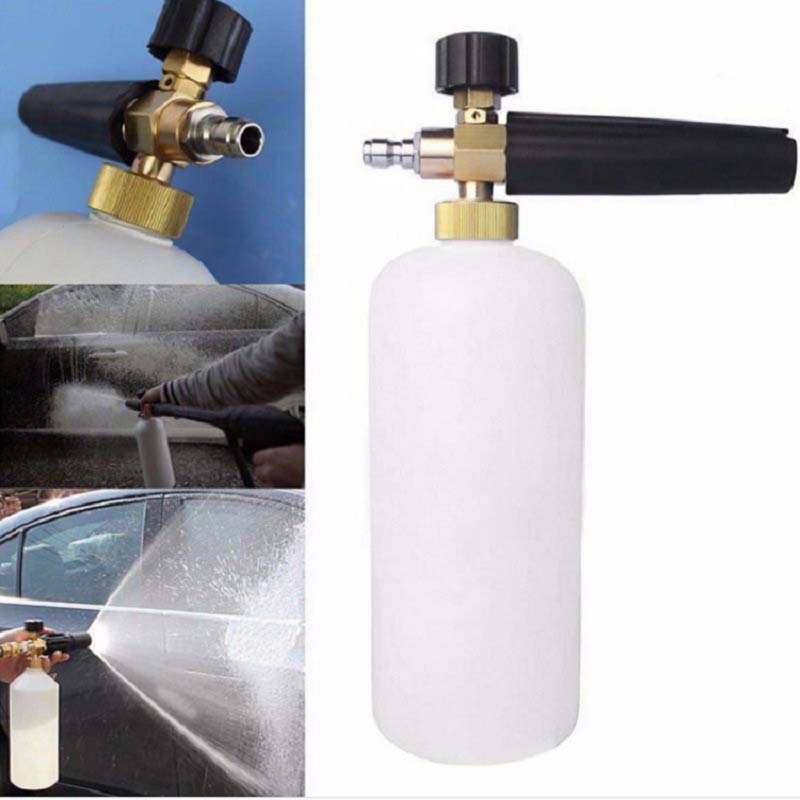 Cañón de espuma para hidrolavadora de uso diario con conector doble