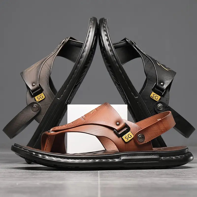 Sandalias planas elegantes e informales para exteriores de verano para hombre con 49 % de descuento