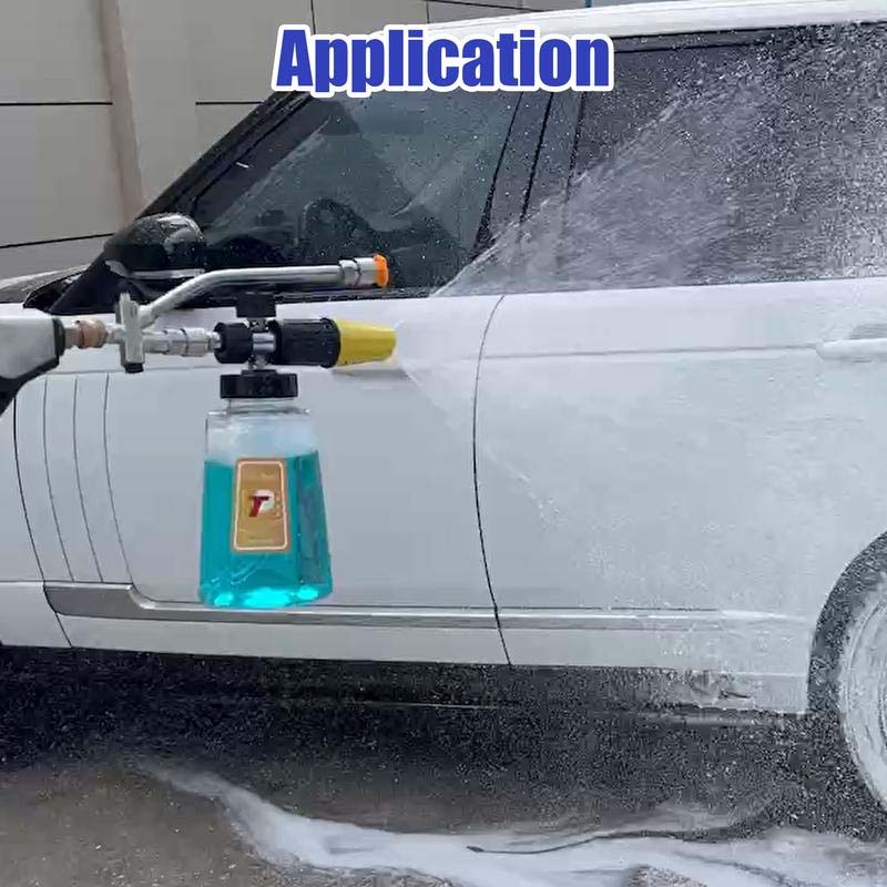Cañón de espuma para hidrolavadora de uso diario con conector doble