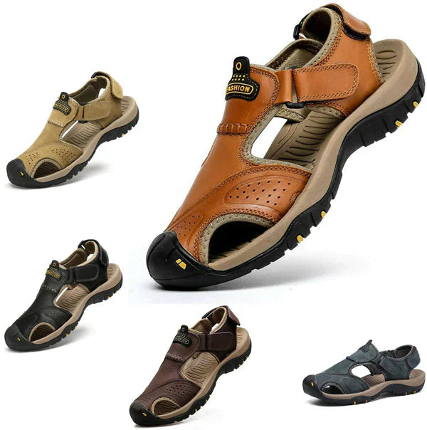 On This Week Sale off 50%π₯ Men's Outdoor Leather Orthopedic Summer Sandals