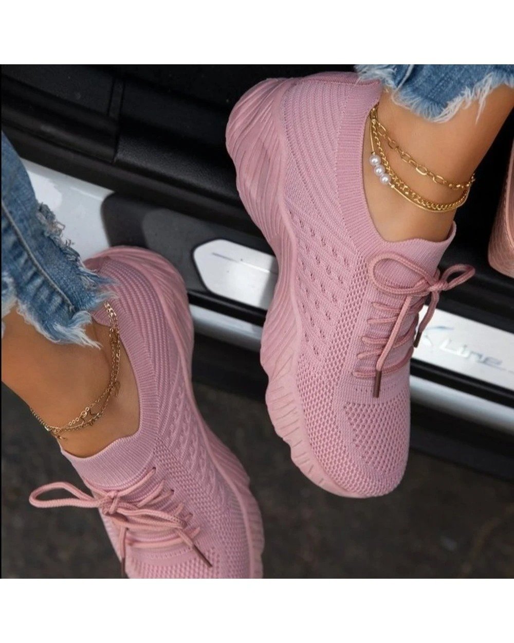 Zapatillas ortopédicas gruesas y cómodas para mujer, zapatillas transpirables para correr On-Cloud