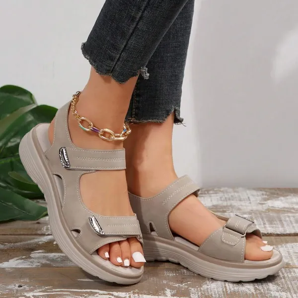 ❤️ Promoción de último día 49% de descuento ❤️ Sandalias de senderismo anchas y ajustables para mujer, sandalias ortopédicas para exteriores