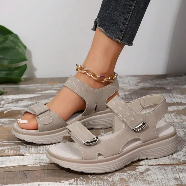 ❤️ Promoción de último día 49% de descuento ❤️ Sandalias de senderismo anchas y ajustables para mujer, sandalias ortopédicas para exteriores