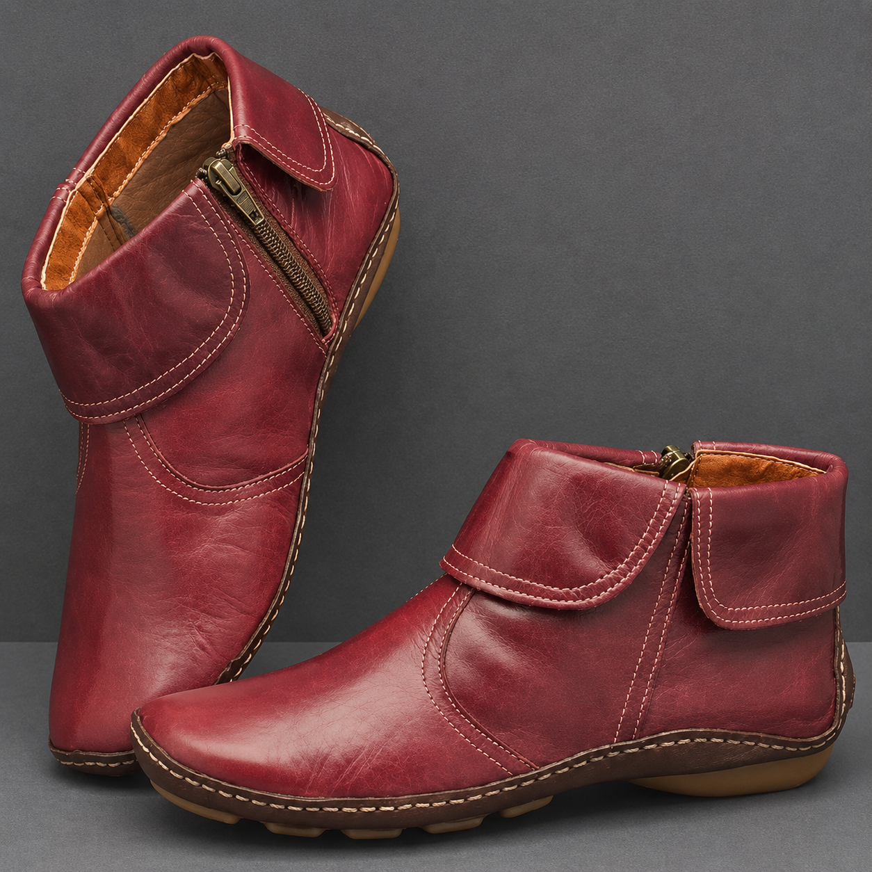 New Fall Promotion 45% Off❤️ Marlowe™ Easy-Zip Roomy-Toe Ankle Boots