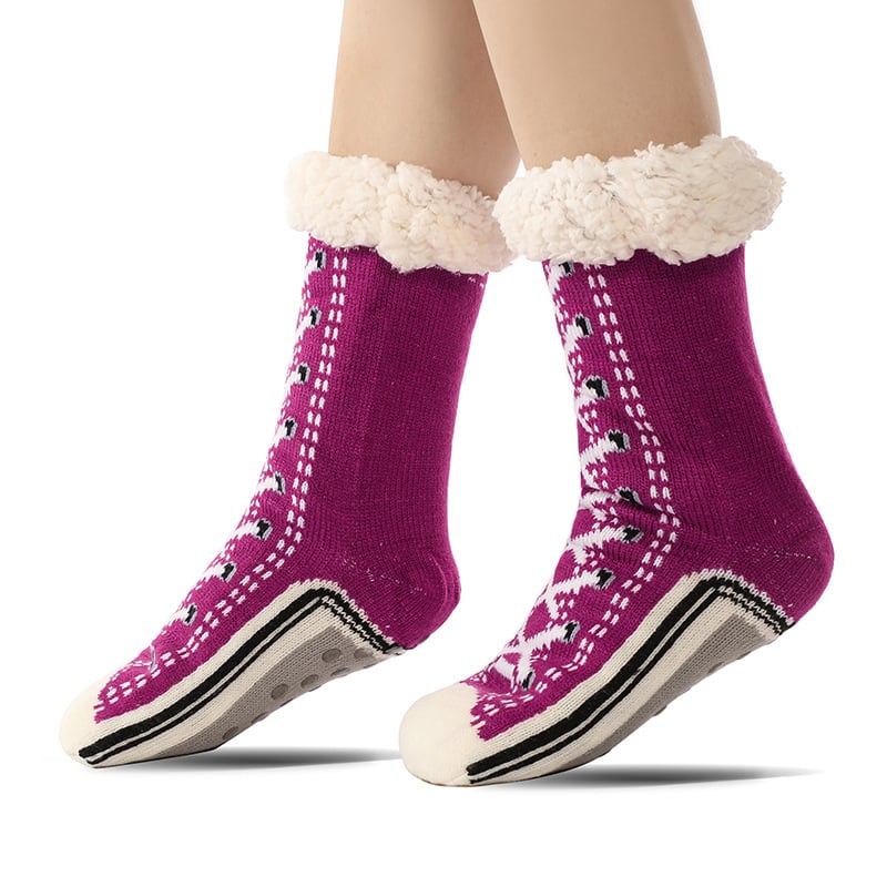 Promoción navideña: 45 % de descuento. Calcetines de cachemira ultra gruesos para estar en casa [Ajuste universal].
