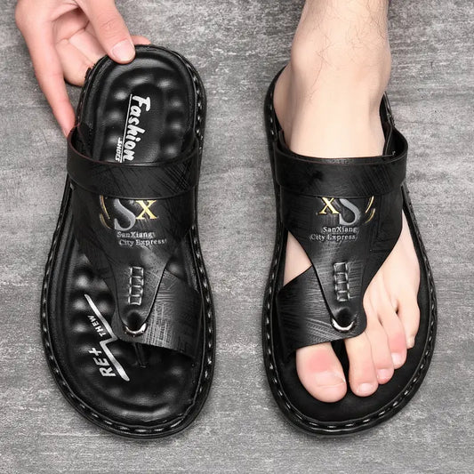 Sandalias planas elegantes e informales para exteriores de verano para hombre con 49 % de descuento