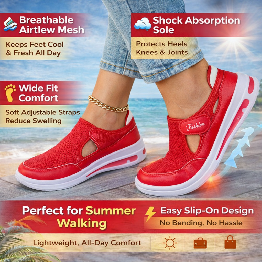 Summer Promotion -50%❤️ Women's Orthopedic Breathable Slip-On Shoes