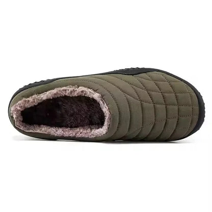 Men Slippers Warm Plush Shoes Waterproof Slippers Cotton Shoes