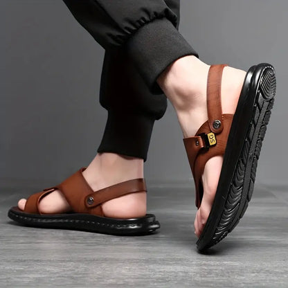 Sandalias planas elegantes e informales para exteriores de verano para hombre con 49 % de descuento