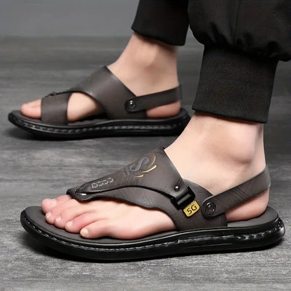 Sandalias planas elegantes e informales para exteriores de verano para hombre con 49 % de descuento