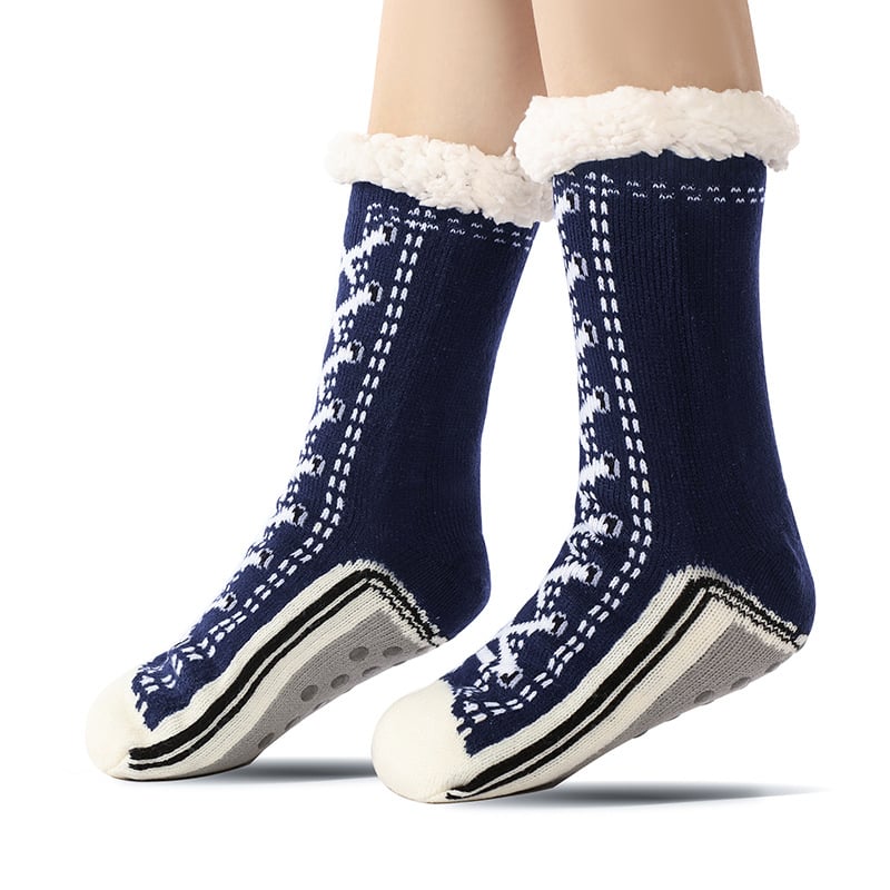 Promoción navideña: 45 % de descuento. Calcetines de cachemira ultra gruesos para estar en casa [Ajuste universal].