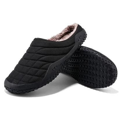 Men Slippers Warm Plush Shoes Waterproof Slippers Cotton Shoes