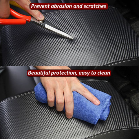 Car Carbon FiberCentral Armrest Protective Cover