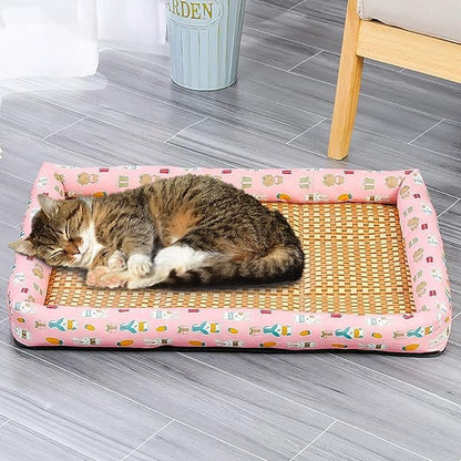 🐱Summer Cooling Cat Rattan Mat