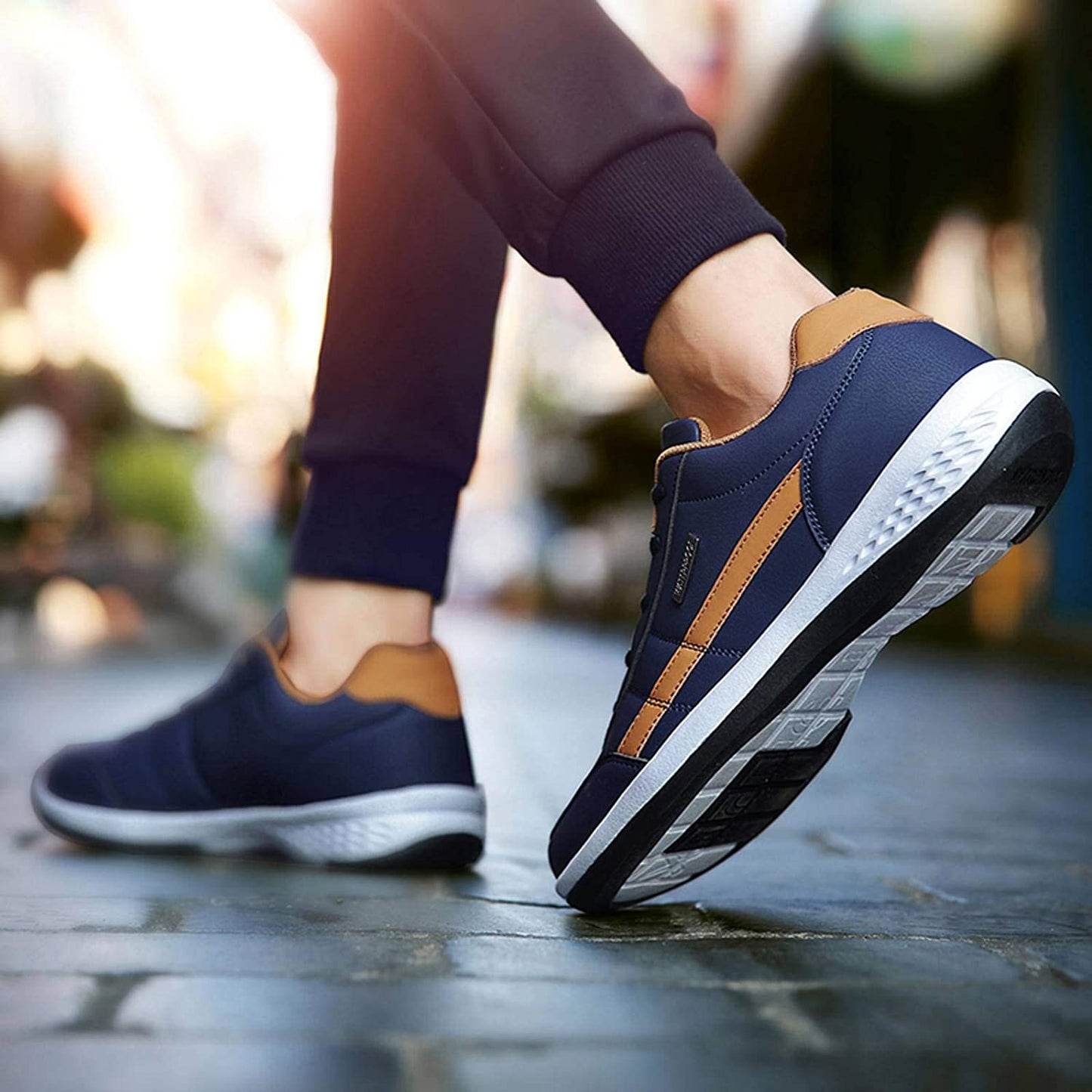 Promoción de último día 49% de descuento ❤️ Zapatillas deportivas transpirables, antideslizantes y cómodas para caminar para hombre 