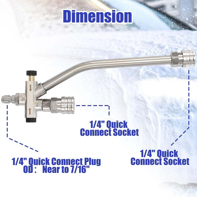 Tool Daily Pressure Washer Foam Cannon with Dual-Connector Accessory