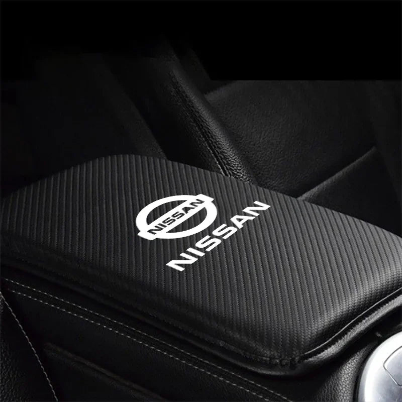 Car Carbon FiberCentral Armrest Protective Cover