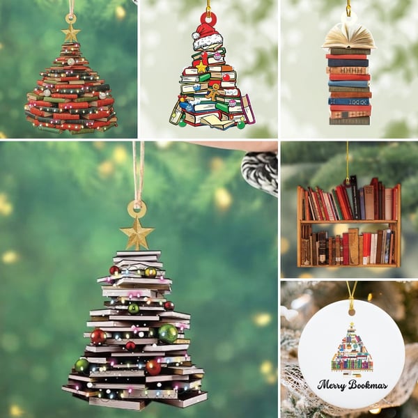 Christmas Book Tree Ornament